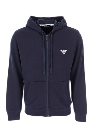 Sweat à capuche - Bleu marine - Emporio Armani