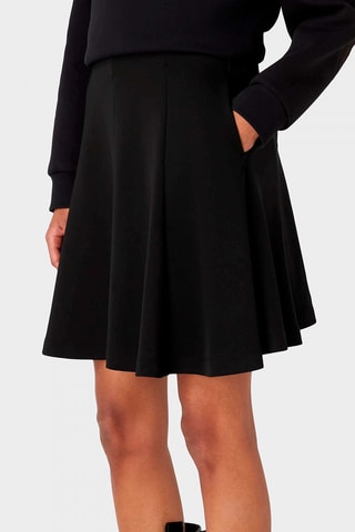 Jupe patineuse taille haute - Noir - Emporio Armani