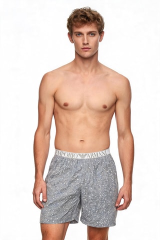 Short de pyjama - Gris clair - Emporio Armani