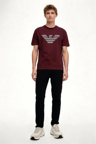 Pantalon straight - Noir - Emporio Armani