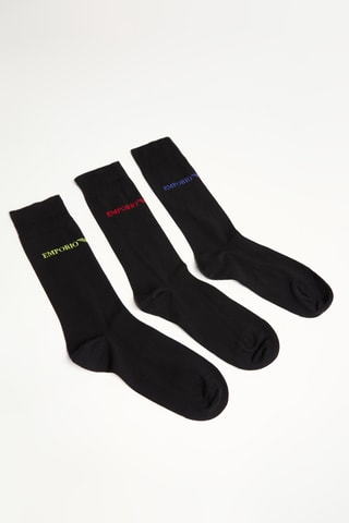 3 paires de chaussettes - Noir - Emporio Armani
