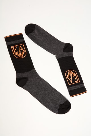 Chaussettes - Noir chiné - Emporio Armani