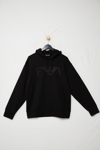 Sweat à capuche - Noir - Emporio Armani