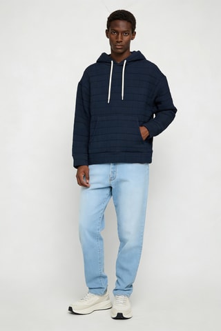 Sweat à capuche - Bleu marine - Emporio Armani