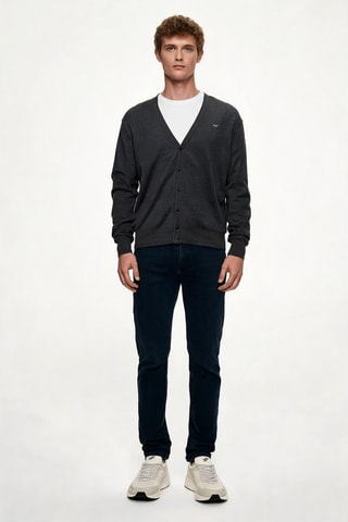 Gilet en laine vierge - Gris - Emporio Armani