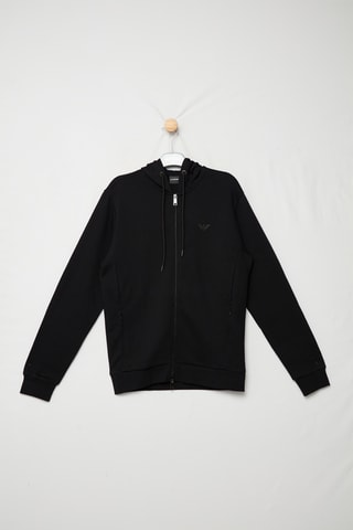 Sweat à capuche - Noir - Emporio Armani