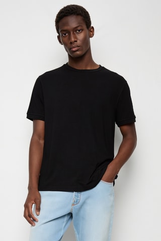 T-shirt regular - Noir - Emporio Armani