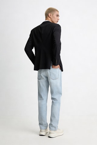 Veste en laine vierge - Bleu marine - Emporio Armani