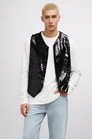 Gilet sans manches - Noir - Emporio Armani