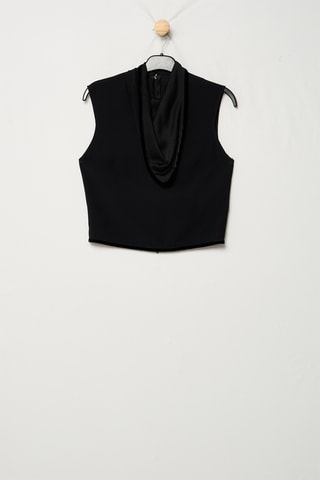 Gilet sans manches à capuche - Noir - Emporio Armani