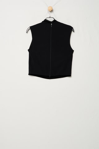 Gilet sans manches à capuche - Noir - Emporio Armani