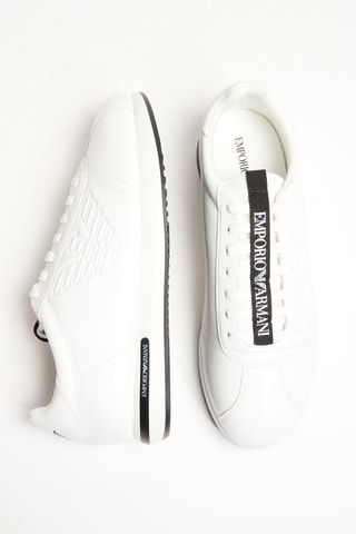 Baskets en cuir - Blanc - Emporio Armani