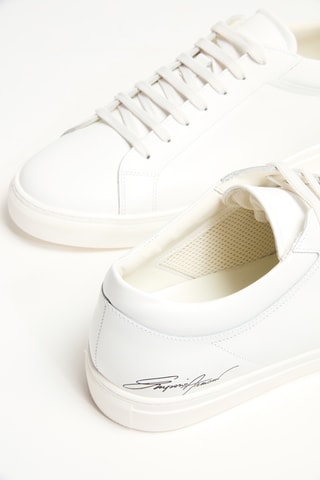 Baskets en cuir - Blanc - Emporio Armani