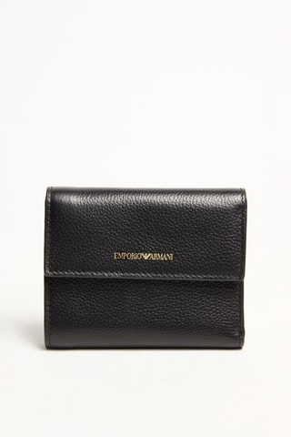 Portefeuille en cuir - Noir - Emporio Armani