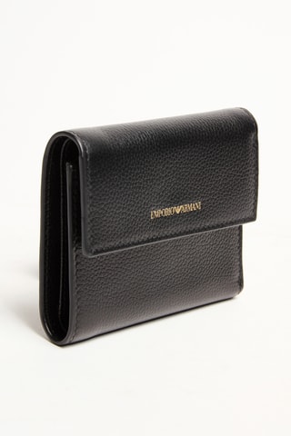 Portefeuille en cuir - Noir - Emporio Armani