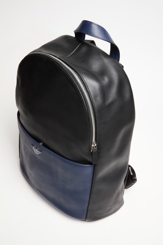 Sac à dos en cuir - Noir - Emporio Armani