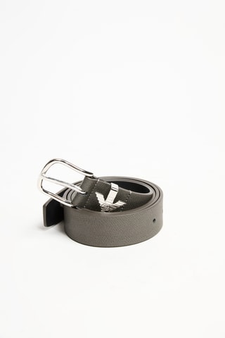 Ceinture en cuir- Gris foncé - Emporio Armani