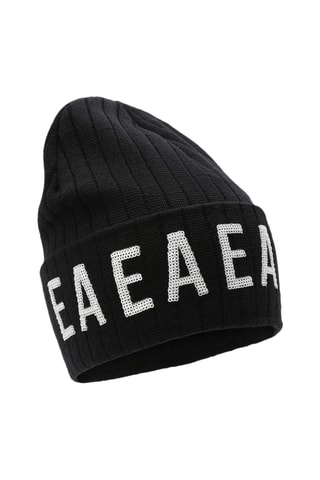 Bonnet en laine - Noir - Emporio Armani