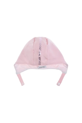 Bonnet et bavoir - Rose - Emporio Armani