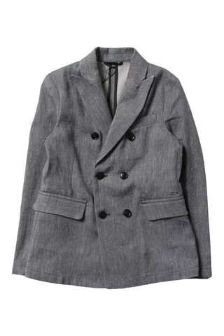 Veste en lin - Bleu - Emporio Armani