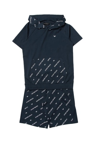 Sweat à capuche - Bleu marine - Emporio Armani