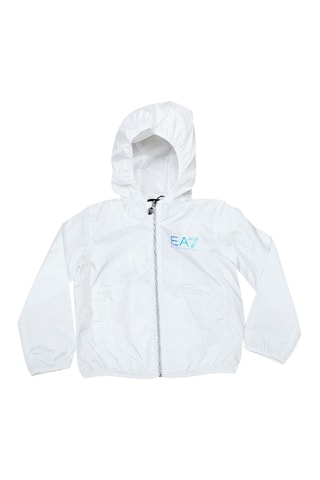 Veste à capuche - Blanc - EA7 Kid