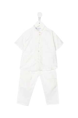 Chemise et pantalon en lin - Blanc - Emporio Armani