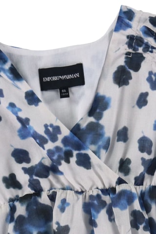 Robe - Blanc et bleu foncé - Emporio Armani