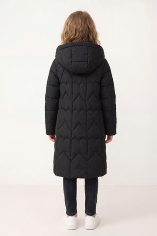 Veste longue à capuche - Bleu marine - Emporio Armani