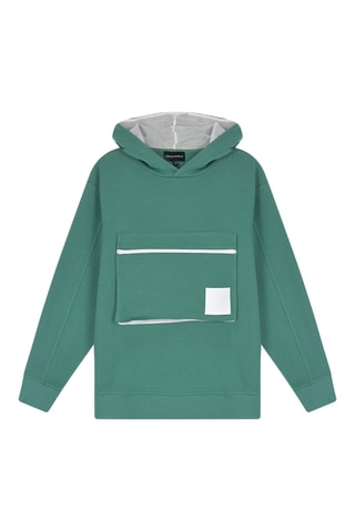Sweat à capuche - Vert foncé - Emporio Armani