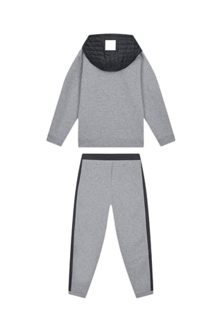Sweat à capuche - Gris foncé chiné- Emporio Armani