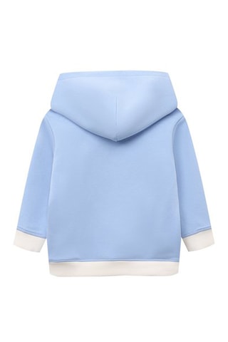 Sweat à capuche - Blanc et ciel - Emporio Armani