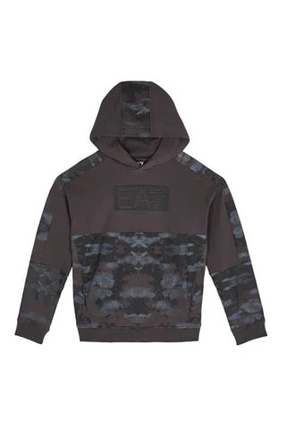 Sweat à capuche - Taupe - EA7 Kid