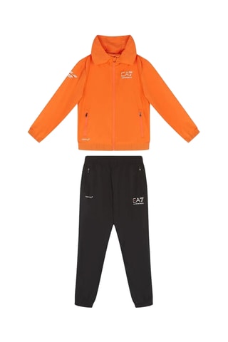 Veste à capuche et pantalon - Orange et noir - EA7 Kid