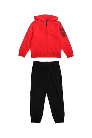 Sweat à capuche et jogging - Rouge et noir - EA7