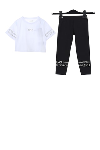 T-shirt et pantalon - Blanc et noir - EA7