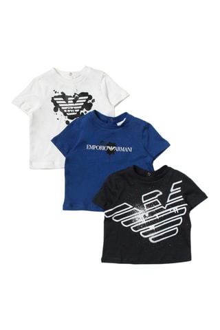 3 t-shirts - Blanc et noir - Emporio Armani