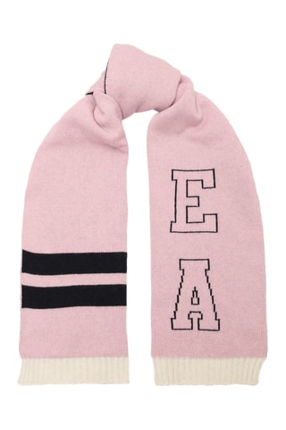 Bonnet et écharpe en laine - Rose - Emporio Armani