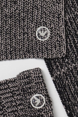 Bonnet et écharpe en laine - Beige - Emporio Armani