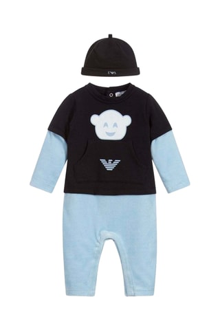 Bonnet et combinaison - Bleu - Emporio Armani