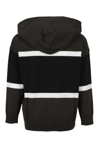 Pull à capuche en laine - Kaki - Emporio Armani