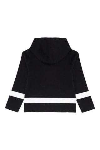 Gilet à capuche en laine vierge - Bleu marine - Emporio Armani