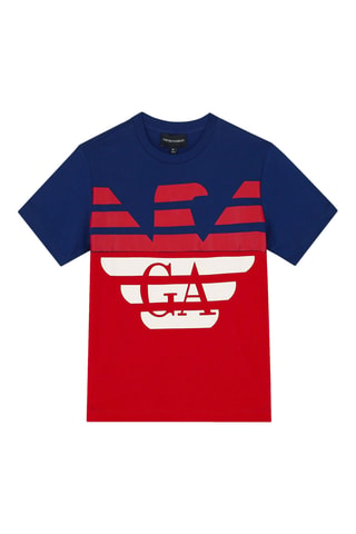 T-shirt - Bleu marine et rouge - Emporio Armani