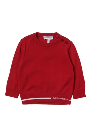 Pull en laine vierge - Rouge - Emporio Armani