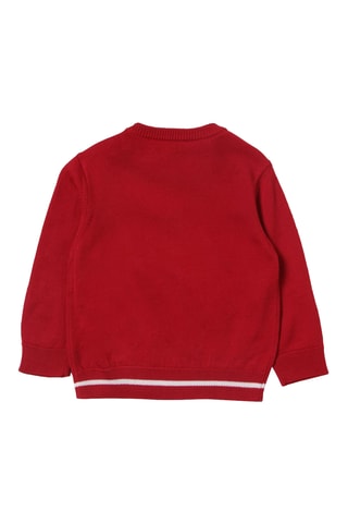 Pull en laine vierge - Rouge - Emporio Armani