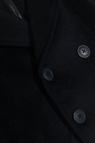 Manteau en laine vierge - Bleu marine - Emporio Armani