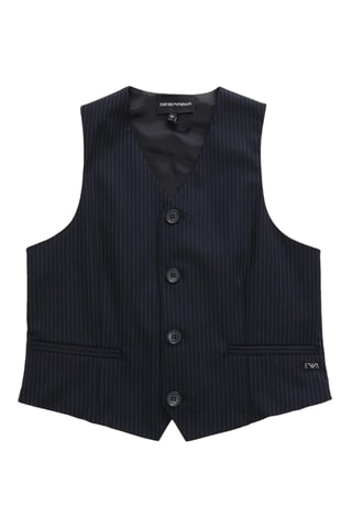 Gilet de costume - Bleu foncé - Emporio Armani