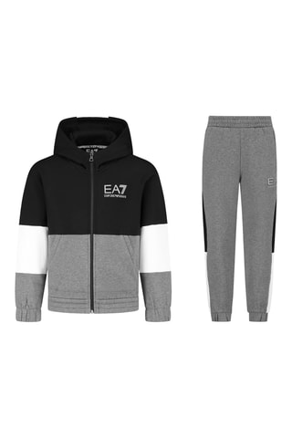 Sweat à capuche et jogging - Gris chiné - EA7