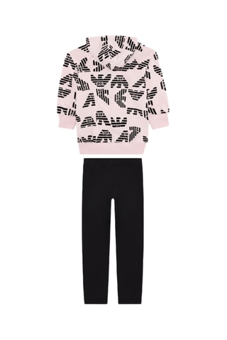 Sweat à capuche et legging - Rose et noir - Emporio Armani