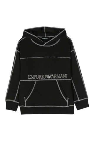 Sweat à capuche - Noir - Emporio Armani